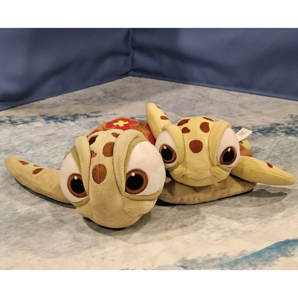 Disney Store‎ Squirt Plush Bundle Finding Nemo Turtle 10" 14" Stamped
